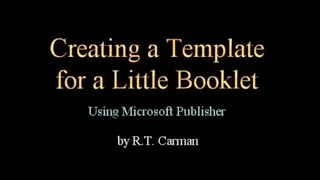 How to Create a Little Booklet Template