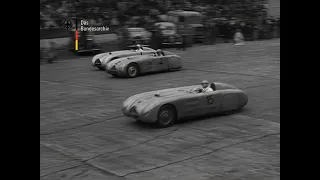 Upscaled to Full HD and 60FPS 1949-1952 German auto races featuring Veritas...