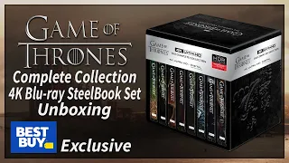 Game of Thrones: The Complete Collection Best Buy Exclusive 4K Blu-ray SteelBook Set Unboxing