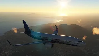 Flying the PMDG Boeing 737-800 from Sestri to Naples in Microsoft Flight Simulator