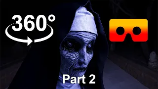 VR 360° 4K horror video Granny Nun 2 - Hospital