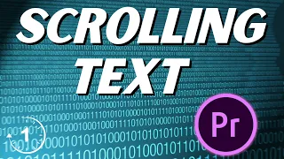 How to Add Scrolling Text Tutorial  Premiere Pro 2023