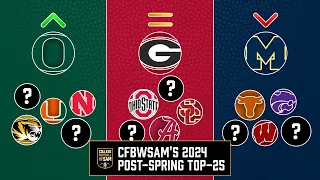 College Football With Sam's Post-Spring Top 25 | College Football 2024