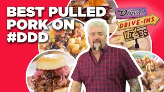 Craziest #DDD Pulled Pork Videos with Guy Fieri | Diners, Drive-Ins and Dives | Food Network