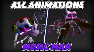 MUSIC MAN ALL ANIMATIONS - Five Nights At Freddy's Security Breach