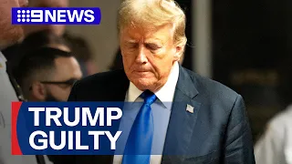 Donald Trump facing possible jail time after criminal trial | 9 News Australia