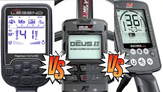 Detect Off Between Nokta Makro Legend, XP Deus 2 & Equinox 800. Metal Detecting U.K.