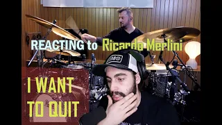 After reacting to Ricardo Merlini, I WANT TO QUIT DRUMS #drums #fyp #music #reaction