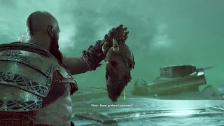 Mimir finds out that Kratos is the Ghost of Sparta