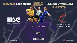 MSĢ II - ONSC/HK OGRE | LČ handbolā 1. līga 2022/2023 | 2.-4. vietas grupa