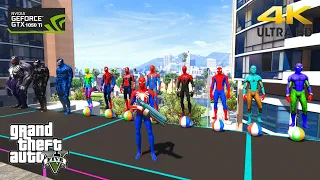 GTA 5 Epic Ragdolls | Spiderman and Super Heroes Minions Jumps/fails (Euphoria Physics)Episode -142