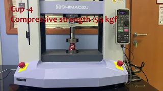 Compressive Strength of Paper Cups - Shimadzu Autograph Machines