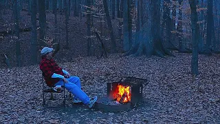 Cozy Campfire: Making Manicotti, and a Deer Encounter: Solo Truck Camping