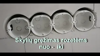 Skyliu grezimas rozetems nuo - iki