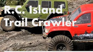 R.C. Trail Crawling. Axial Scx6 Jeep Wrangler and Axial Scx6 Honcho crawl to Linley lookout.