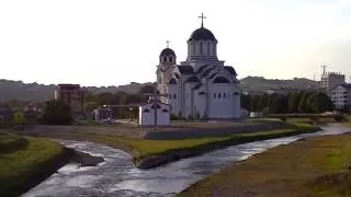 Valjevo, pogled na Hram i ušće...