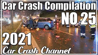 Russian Car Crashes 2021 Car Crash Compilation No 25