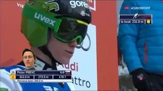 Peter Prevc - Kulm 2016 - 244 m (HILL RECORD) - Eurosport Germany