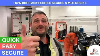 Travelling on a Ferry with your Motorbike | How Brittany Ferries secure your bike