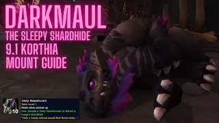 Darkmaul, the Hungry Shardhide Mount Guide - 9.1 Chains of Domination Shadowlands - Tasty Mawshroom