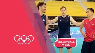 Volleyball Serving Challenge with USA Men's Team