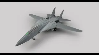 F-14 Tomcat, stl file for 3D printed scale model by GOODesign