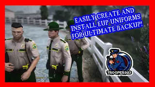 LSPDFR  TUTORIAL | Easily Create and Install EUP Uniforms to Ultimate Backup