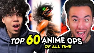 Reacting to @NicholasLightTV 's TOP 60 ANIME OPENINGS!!!
