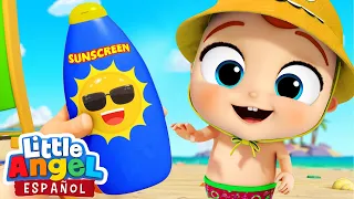 ¡Bebé Juan En La Playa Hay Que Cuidarnos! | Canciones Infantiles de Bebé Juan | Little Angel Español