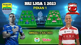 PERSIB BANDUNG VS MADURA UNITED Prediksi Starting Line-up - BRI Liga 1 2023[Live Indosiar & Video]