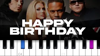 Flipsyde (ft Piper) - Happy Birthday  (piano tutorial)