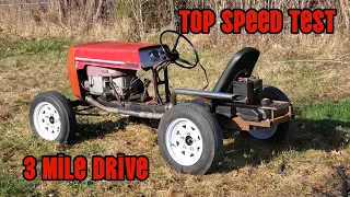 Hot-Rod-Tractor Top Speed Test. Woods Adventure. Briggs & Stratton Starter Gear Repair