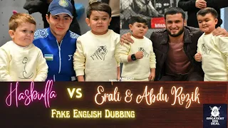 Hasbulla has a new opponent ft Erali & Abdu Rozik | Fake English Dubbing | GREATEST BIG DEAL