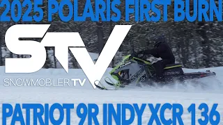 2025 Polaris Indy 9R XCR 136 First Burn