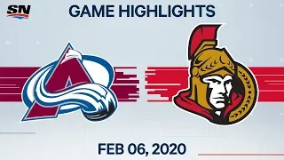 NHL Highlights | Avalanche vs Senators – Feb. 6, 2020