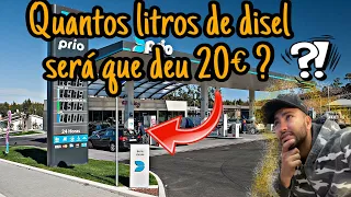 Abastecendo carro em Portugal pela primeira vez na Europa. Combustível em Portugal 🇵🇹 deu muito?