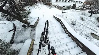 Snowy Urban Downhill Day ❄️  / -5 Derecede Çamura Saplandık !