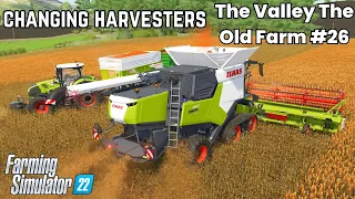 FS22🚜Claas Trion 750 Dominates Sorghum Harvest: Must Watch!🚜The Valley The Old Farm #26