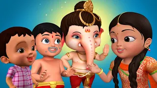 శ్రీ గణేశ మరియు పాయసం - Bal Ganesha Song | Telugu Rhymes for Children | Infobells