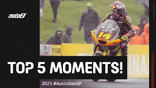 Top 5 Moto2™ Moments 😮 | 2023 #AustralianGP