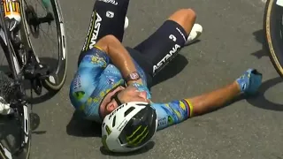 TOUR DE FRANCE 2023 - Terrible image : Victime d'une chute, Cavendish abandonne les larmes aux yeux