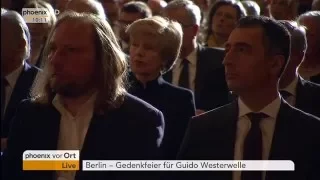 Gedenkfeier für Guido Westerwelle: Rede von Frank-Walter Steinmeier am 04.04.2016