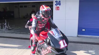 Ducati Panigale V2 gets first outing with Nicolo Bulega!