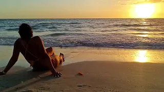 Beautiful Sunset Video and Music, Naples Florida, Spring break.