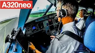 Piloting the A320neo out of Stockholm