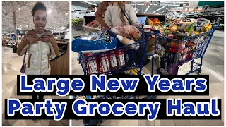 FAMiLY OF 10 GROCERY HAUL FOR NEW YEARS EVE 🥳🎉