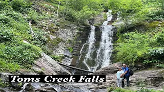 Toms Creek Falls, and Little Switzerland, North Carolina