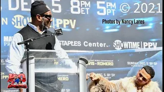 WARNING SHOTS! TANK DAVIS TRAINER CALVIN FORD CHECKS ROLLY ROMEROS TRAINER!