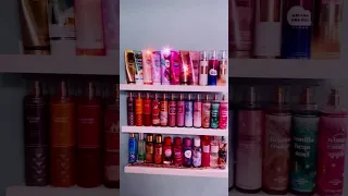 Body Mist & Lotion Collection #bodymists #collection #bodylotion #bathandbodyworks #victoriasecret