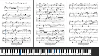 Voy a Apagar la Luz / Contigo Aprendí - Partitura para Piano